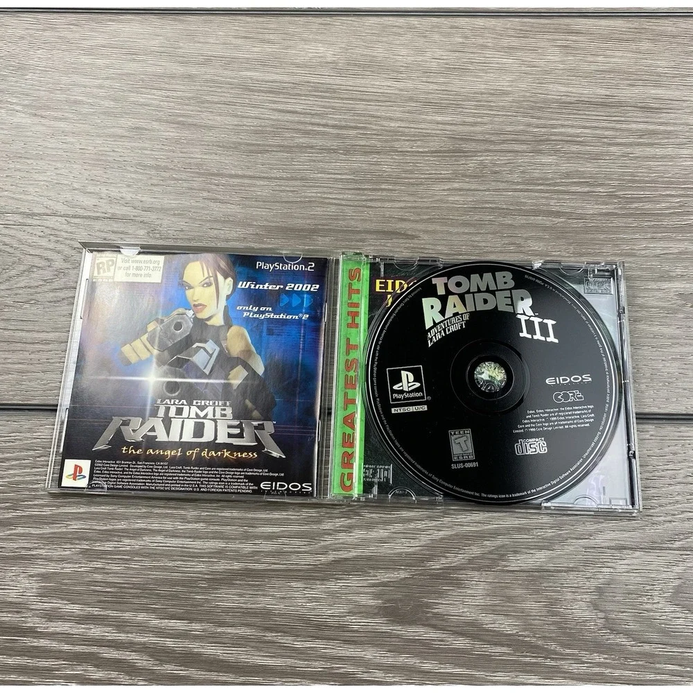 Tomb Raider III: Adventures of Lara Croft Sony PlayStation 1, 1998 Greatest Hits